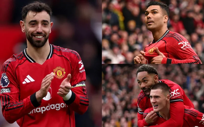 برونو فرنانديز يقود مانشستر يونايتد نحو المربع الذهبي بعد التغلب على أستون فيلا